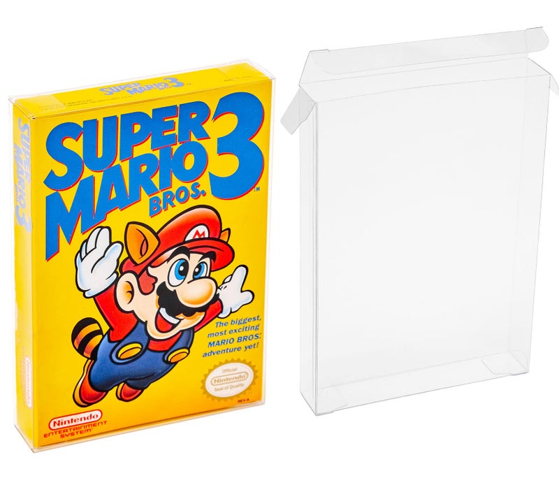 Viturio Nintendo NES Game Box Protector Cases (10 Pack) Clear Plastic .35mm - Image 1